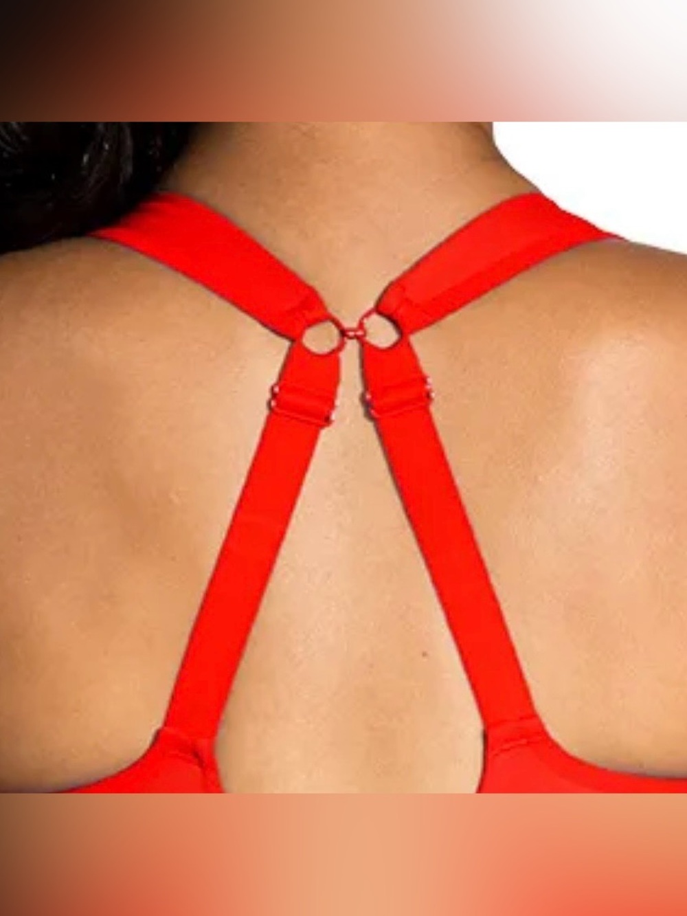 Brooks Red Racerback Sports Bra - Picture 2 of 7